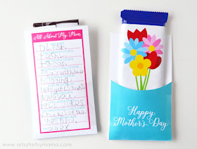 Printable Mother's Day Candy Bar Wrapper by Artsy Fartsy Mama