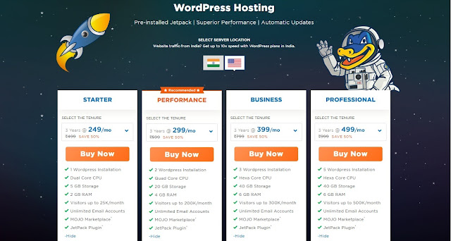 Hostgator hosting plans