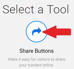 add social share button in blogger