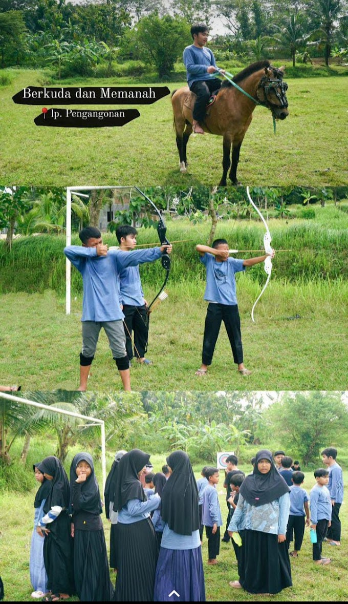 Memanah dan Berkuda, Mengisi Liburan Sekolah ala Anak Tahfidz Desa Cibadak