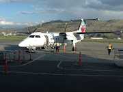 Big plane to Vancouver, tiny plane to Kamloops, sat 37 people, . (little plane kamloops)