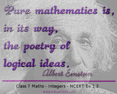 CBSE Class 7 Maths - Integers - NCERT Exercise 1.2 (#cbsenotes)