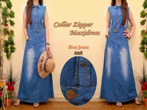 Material Jeans Washed Ornament Zipper fit to XL