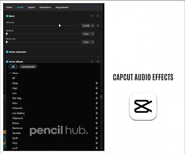 capcut pc version audio effects
