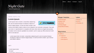 Night Gate Blogger Templates