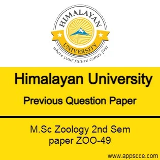 Himalayan University question paper