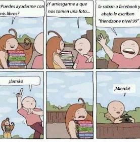 Meme de humor sobre lectores