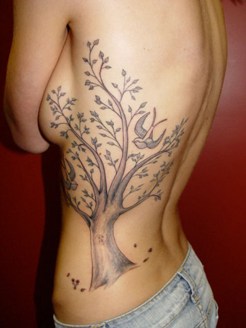 rib flower tattoo women sexy rib star tattoo sexy popular rib tree tattoo