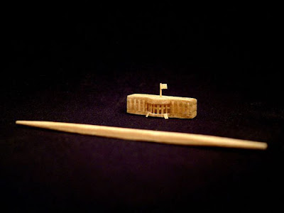 Tiny Sculptures Made From A Single Toothpick Seen On lolpicturegallery.blogspot.com