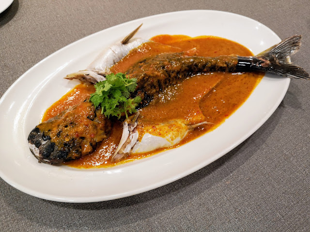 Steamed Patin Fish with Nyonya Sauce