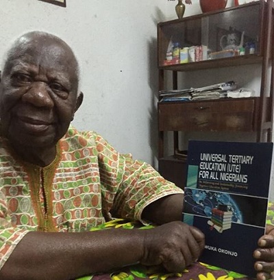 Ngozi Okonjo-Iweala’s Dad, Prof Chukwuka Okonjo still writing at 88