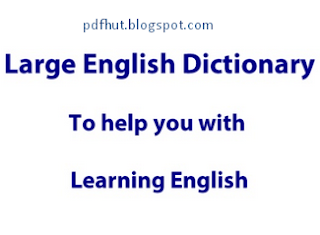 Large English Dictionary English free pdf version Download