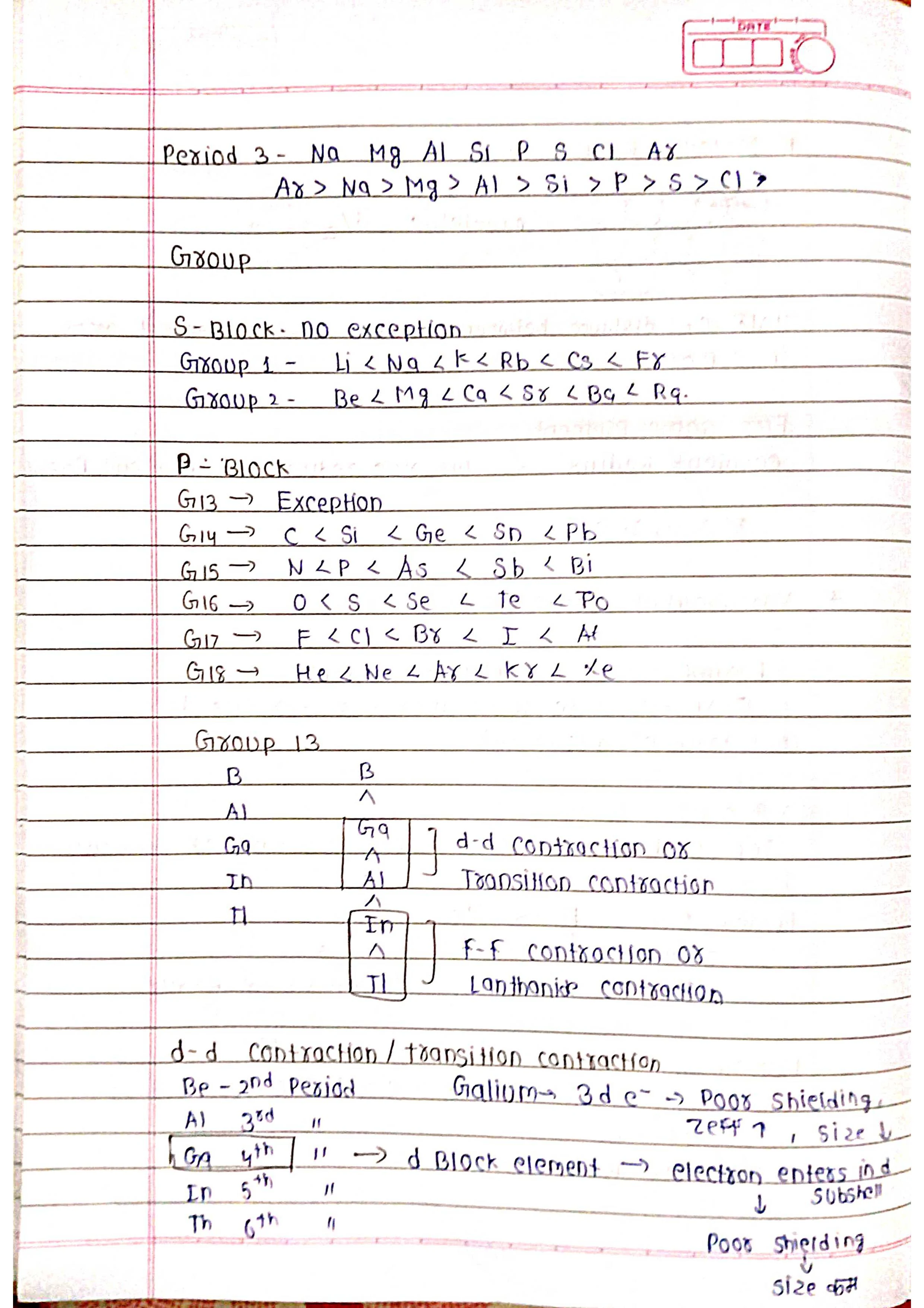 Periodic Table - Chemistry Short Notes