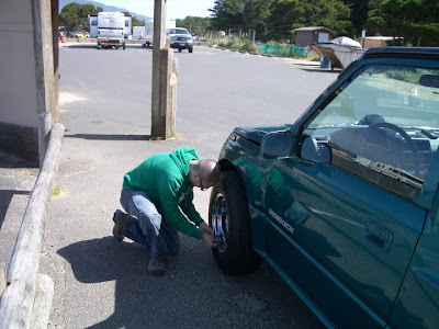 airing down tires