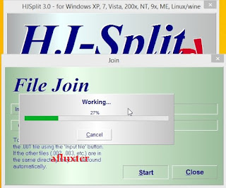 Cara Menggabungkan File Berekstensi 001 , 002 , 003 dan Seterusnya Dengan Hjsplit