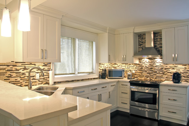 quartzite kitchen countertops with white cabinet