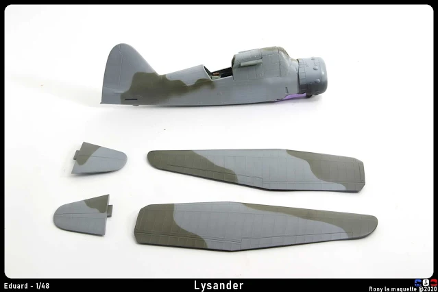 Réalisation du camouflage du Lysander