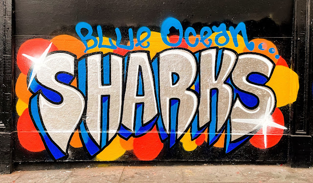 blue ocean sharks