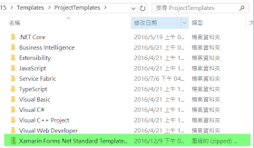 copy to project tempaltes path