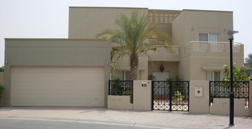 Dubai home design front view.