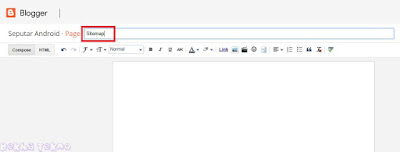 tutorial membuat laman sitemap pada blog baru