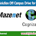 Mazenet Solution Off Campus Drive for Cognizant at Chennai