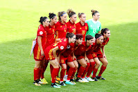 SELECCIÓN DE ESPAÑA FEMENINA - Temporada 2017-18 - Silvia Meseguer, Marta Torrejón, Irene Paredes, María León, Bárbara Latorre y Sandra Paños; Vicky Losada, Amanda Sampedro, Marta Corredera, María Paz Vilas y Mariona Caldentey - SELECCIÓN DE AUSTRIA FEMENINA 0 (5) SELECCIÓN DE ESPAÑA FEMENINA 0 (3).- 30/07/2017.- Campeonato de Selecciones de la UEFA femenino.- Tilburg, Holanda, estadio Willem II.