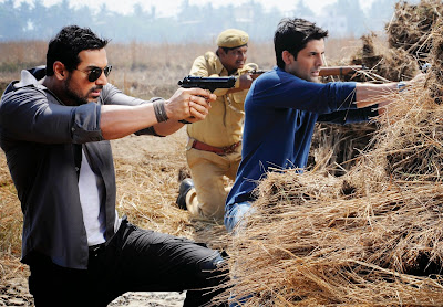 John Abraham with Gun in Force Shooting HD  Wallpaper