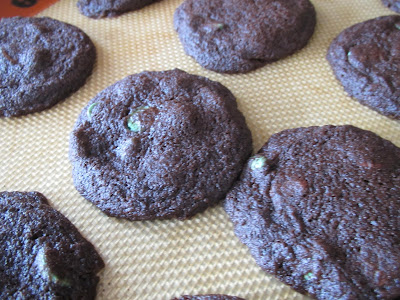 Gluten Free Mint Triple Chocolate Cookies