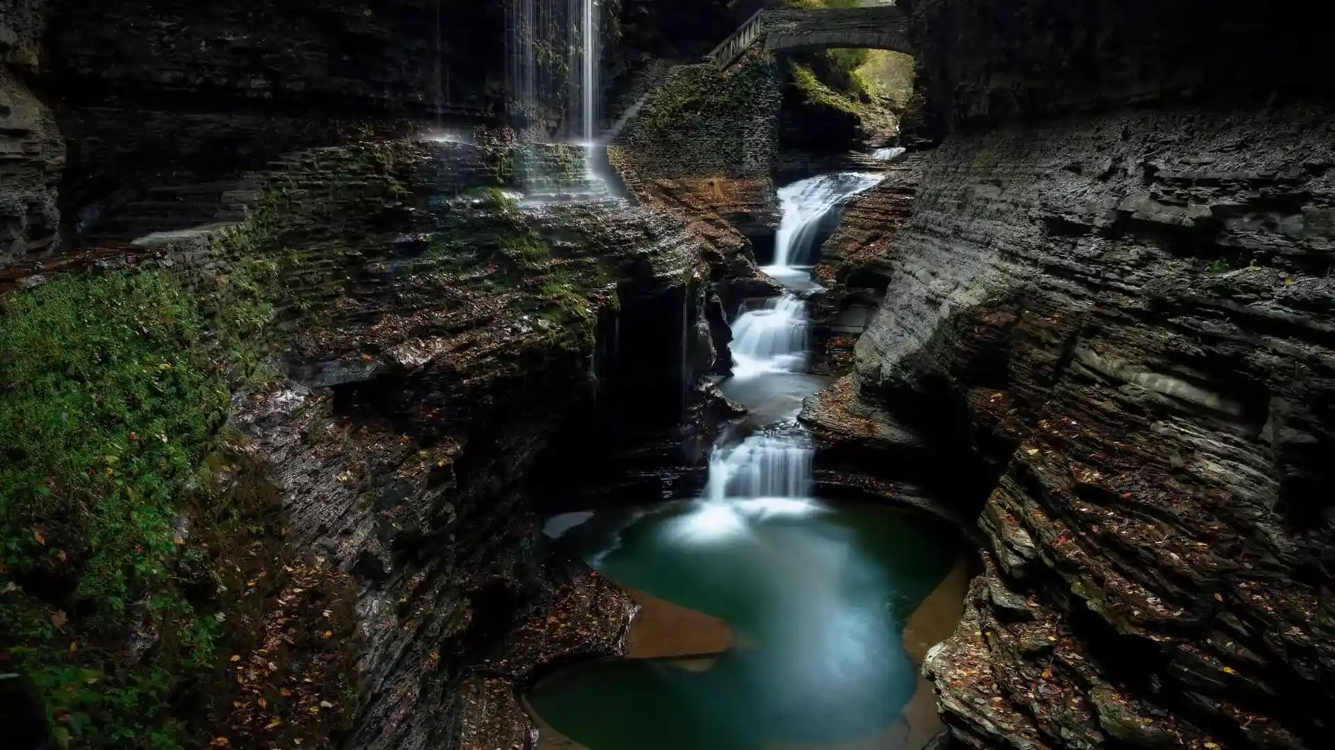 New York Upstate waterfall image