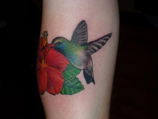 Colorful Hummingbird Tattoos Design Pictures