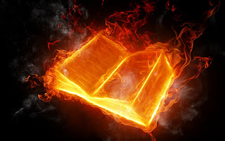 Fire Book wallpaper