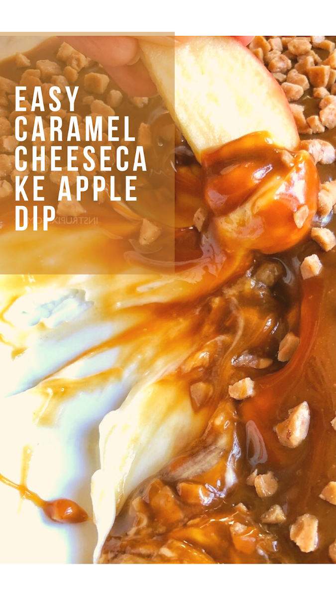 Easy Caramel Cheesecake Apple Dip