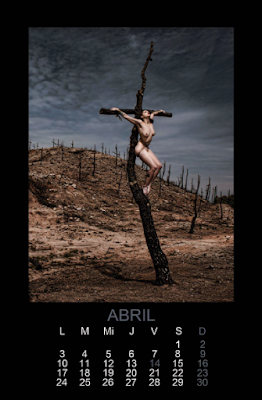 mujeres crucificadas crucified women calendario tentesion 2017