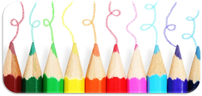 alat dan media gambar pensil warna untuk menggambar