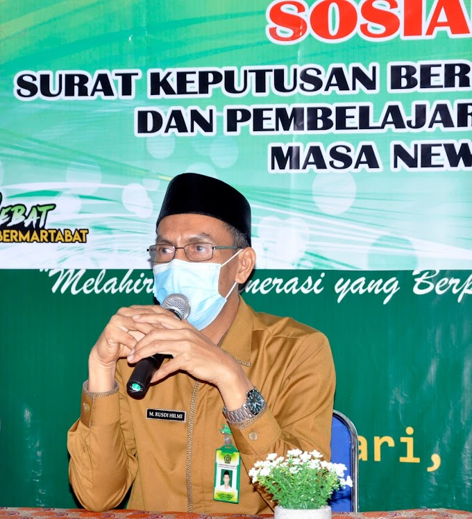 Ka.Kankemenag: SKB 4 Menteri Tidak Memaksa Orang Tua Memilih Pembelajaran Tatap Muka