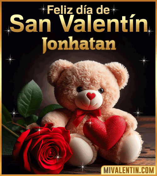 Peluche de Feliz día de San Valentin Jonhatan