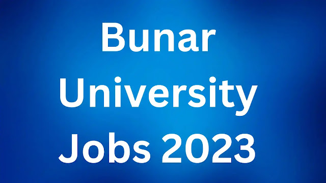 The University of Bunar Administrative Govt Jobs 2023