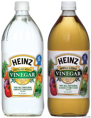 White and Apple Cider Vinegar