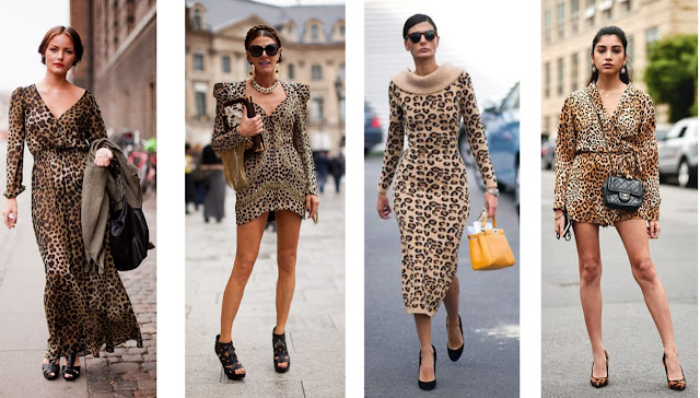 Looks com vestido estampa de animal print (estampa de onça)