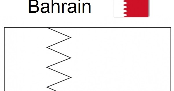 Blog de Linguagens: Bahrain flag coloring picture
