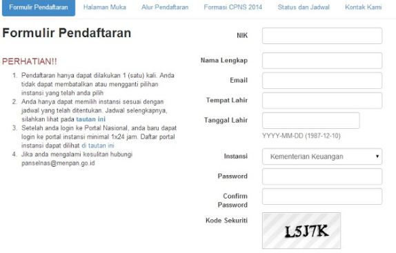 Telah Dibuka Pendaftaran Tes CPNS 2017, Berikut Cara Daftar Onlinenya....