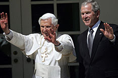 Papa Pope Bento XVI George Bush