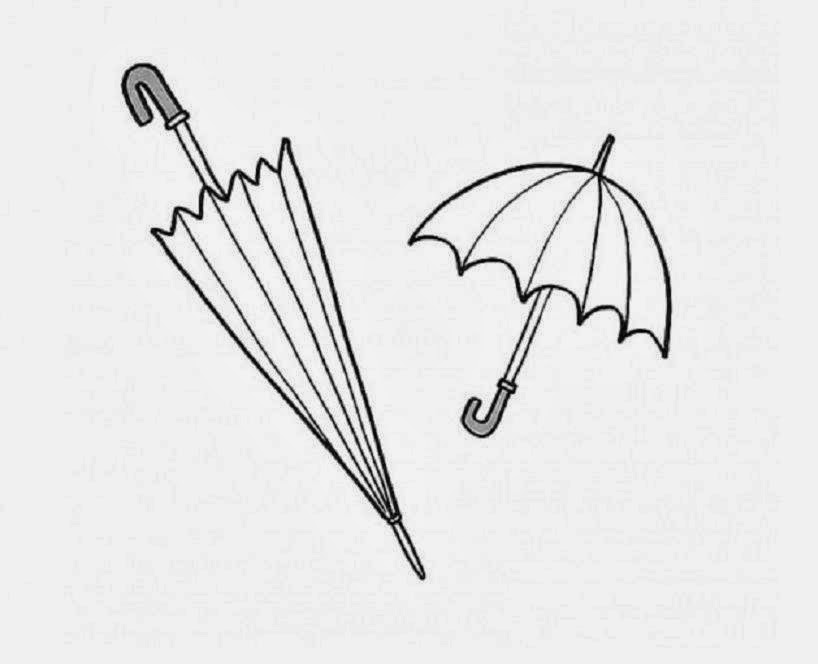 Umbrella Coloring Drawing Free wallpaper