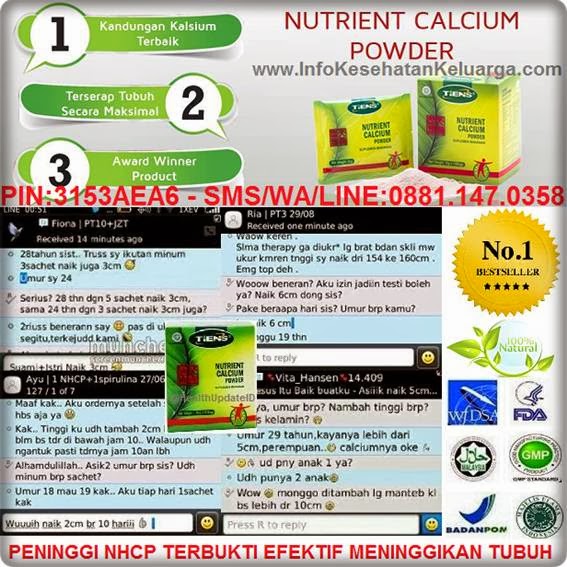Peninggi Badan Nutrient High Calcium Powder