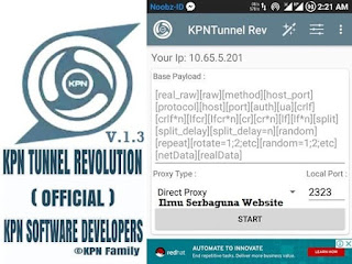 KPN Tunnel Revolution apk for Android  V.1.3 Terbaru