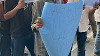 Demo PN Jaksel Koalisi mahasiswa peduli hukum minta Hakim tolak Praperadilan Ming Hong alias MINANTO. 