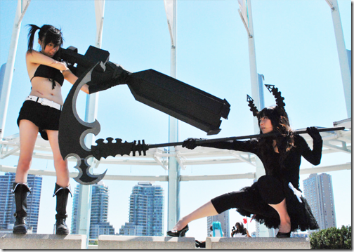 black rock shooter cosplay - black rock shooter and dead master 02