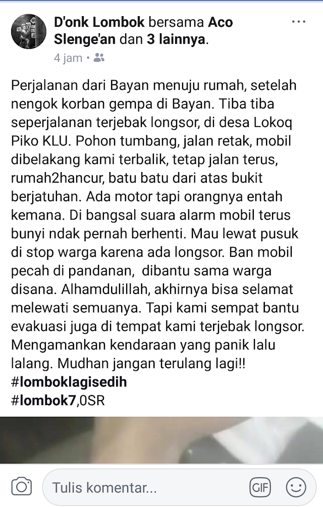 Do'a Kami untuk mu Lombok I Love You