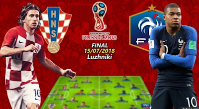 Hasil Pertandingan Final Piala Dunia 2018 Rusia - Francis Keluar Sebagai Pemenang!